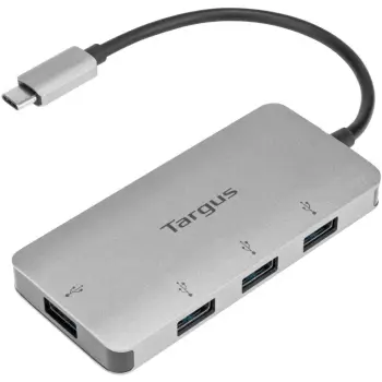 Qendër USB Targus, 4x USB-A 3.0, i hirtë