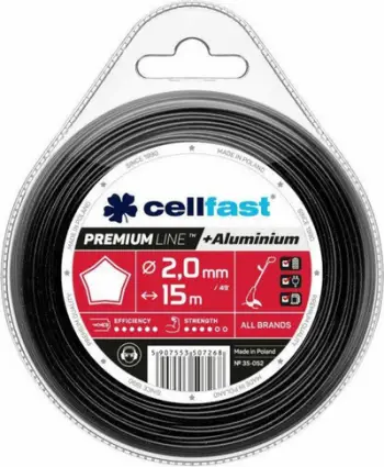 Shirit prerës Cellfast Premium, 3.0 mm x 80 m, i zi