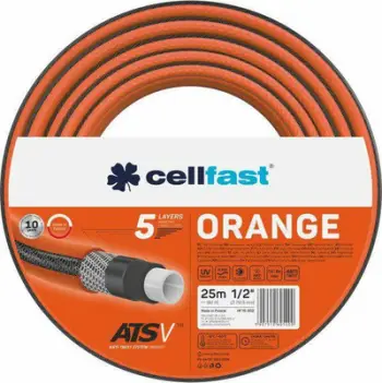 Zorrë kopshti Cellfast ATSV 1/2", 50 m, portokalli