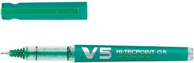 Stilolaps Pilot V5 Cartridge, majë e hollë, bojë jeshile - 1