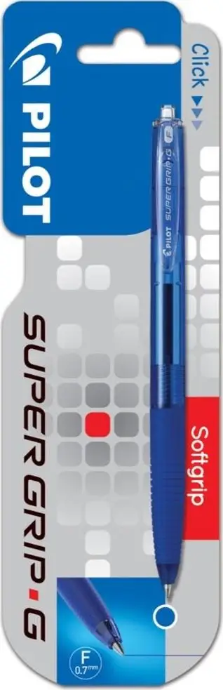 Stilolaps Pilot Super Grip G, automatik, 0.7 mm, i kaltër
