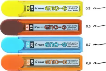 Mina për laps mekanik Pilot ENO G, 0.5 mm, 2H, set prej 12 copë