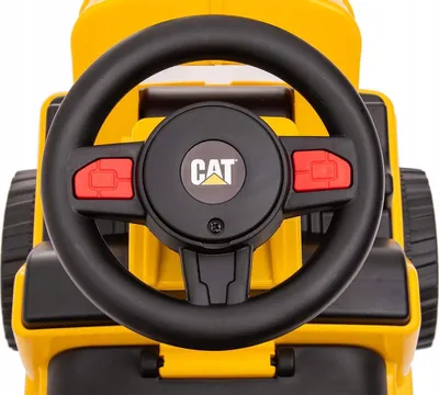 Makinë lodër ride on Milly Mally CAT Loader, me timon dhe kovë lëvizëse, plastike, e verdhë - 2