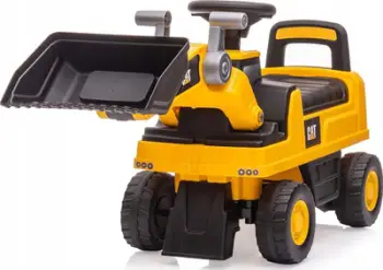 Makinë lodër ride on Milly Mally CAT Loader, me timon dhe kovë lëvizëse, plastike, e verdhë
