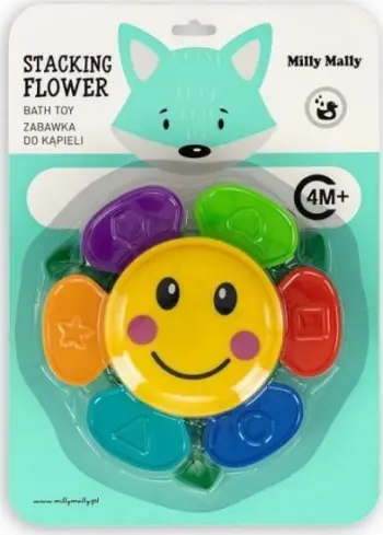 Lodër uji Milly Mally Water Toy Flower, set 6 gota, shumëngjyrëshe