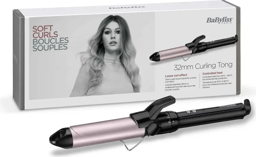 Figaro Babyliss C332E, 32mm, e zezë - 1