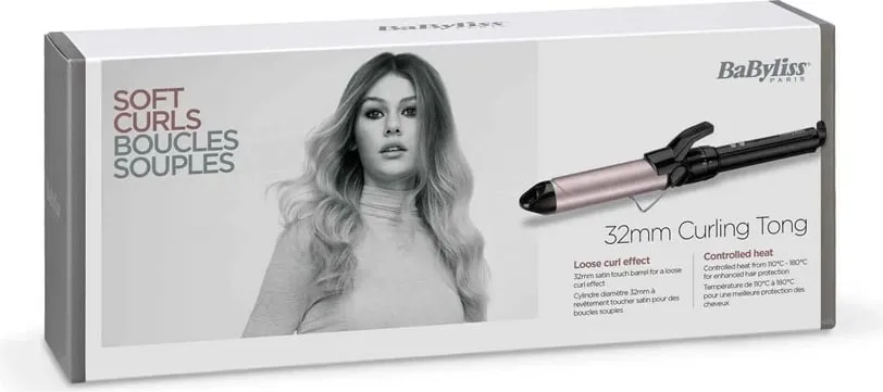 Figaro Babyliss C332E, 32mm, e zezë - 6