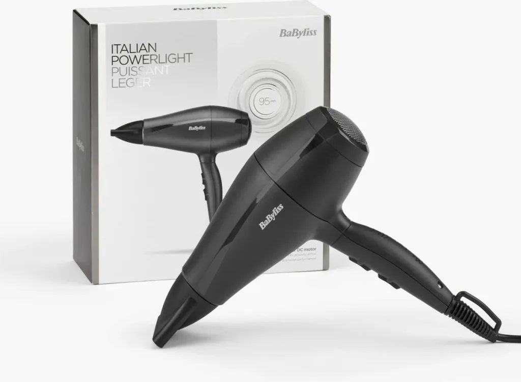 Tharëse flokësh BaByliss 5910E Super Light Pro 2000, e zezë - 7