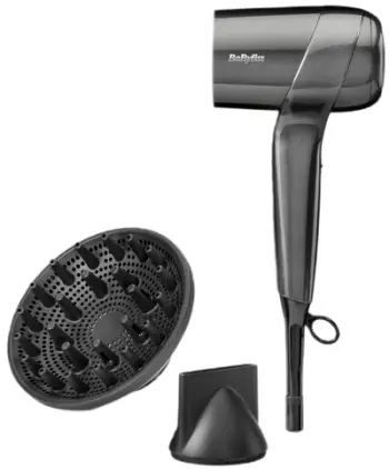 Tharëse flokësh BaByliss D6200DE, 1600W, tecnolologji me jone, e zezë