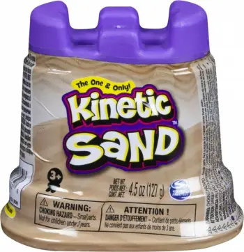 Rërë kinetike Spin Master Kinetic Sand Mini Castle, set loje për fëmijë, ngjyra të ndryshme