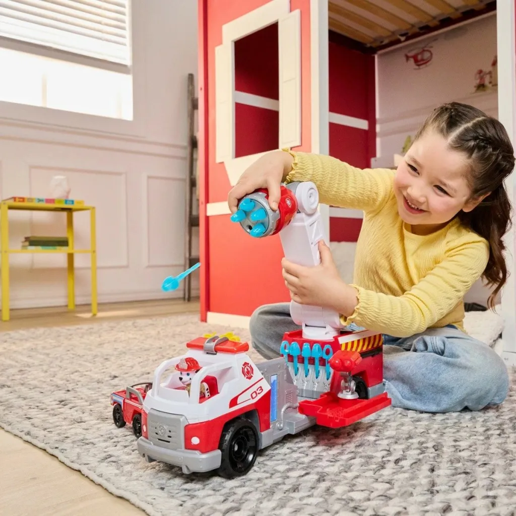 Paw Patrol Rapid Reload Truck Playset Fire Rescue - 9