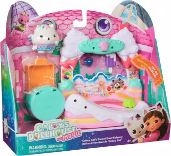 Gabby's Dollhouse Cakey Cat's Sweet Treat Balcony Playset The Movie