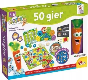 Set lojërash edukative Spin Master Carotina 50 Games, 50 lojëra, me dritë dhe zë, multikulor