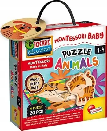 Puzzle druri Spin Master Montessori me kafshë, edukativ, për fëmijë