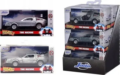 Maket metalik Spin Master Back to the Future Time Machine, për koleksionistë, gri - 1