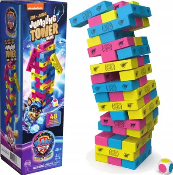 Loja me kulla Spin Master Paw Patrol Mighty Movie Dancing Tower, 48 blloqe druri, mbi 4 vjeç, shumëngjyrëshe