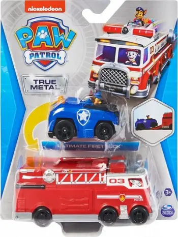 Set lodrash Spin Master Paw Patrol Team, kamion zjarrfikës True Metal 1:55