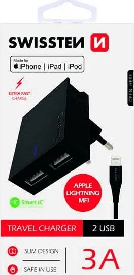 Karikues Swissten 2x USB-A 3A (22043000) - 1