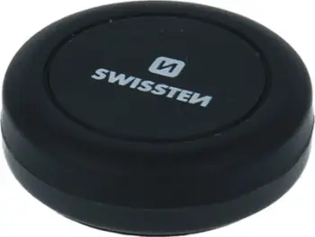 Mbajtëse magnetike për veturë Swissten S-Grip Dashboard M10, metal, me ngjitës, e zezë