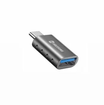 Adapter Swissten OTG, USB-C USB-A, i hirtë