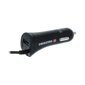 Karikues makine Swissten, USB-C, USB 2.4A, e zezë