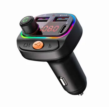 Transmiter Swissten FM RGB, 12.0V - 24.0V, USB-C dhe USB-A, 15.5W, i zi