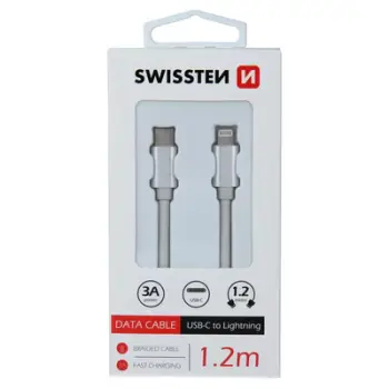 Kabell Swissten Usb-C/Lightning Silver