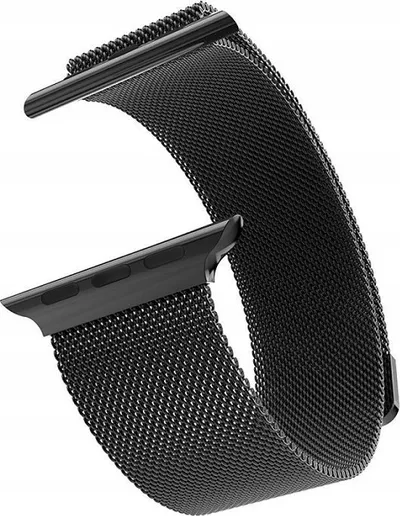 Rrip ore Swissten Mesh për Apple Watch, 38-40mm, metalik, i zi - 4