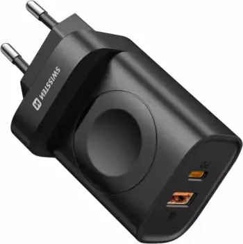 Karikues Swissten Travel 1xUSB-A, 1xUSB-C dhe Apple Watch