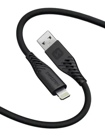 Kabllo Swissten silikon USB - Lightning, 1.5m