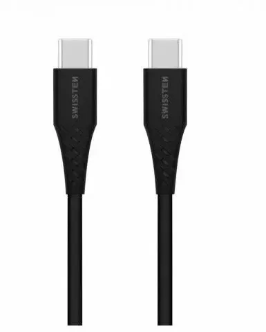 Kabllo USB C në USB C Swissten 71506515, 1 m, e zezë - 2