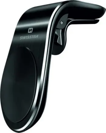 Mbajtëse magnetike për veturë Swissten S-Grip Easy Mount, për grilat e ajrit, e zezë