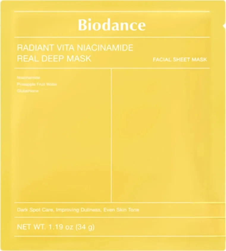 Maskë për fytyrë Biodance Radiant Vita Niacinamide, 34g - 1
