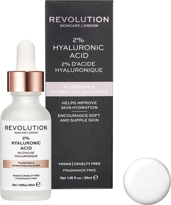 Revolution Skincare Plumping & Hydrating Solution - 2% Hyaluronic Acid - 1