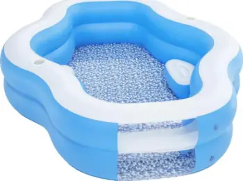 Pishinë e fryrë Bestway Splashview 54409, 270 x 198 x 51 cm, 821L, blu e bardhë