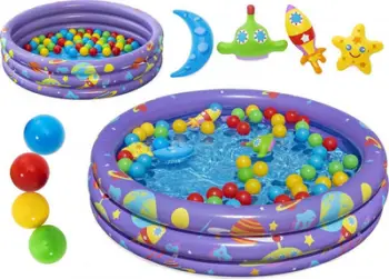 Pishinë për fëmijë Bestway BESTWAY, 1,02m x 25cm, + 50 topa