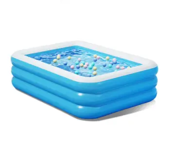 Pishinë familjare Bestway 54461, 2.62m x 1.75 m x 51cm, e kaltër/bardhë