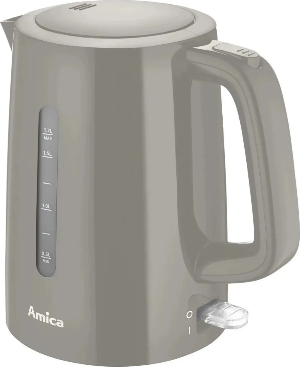 Ibrik elektrik Amica KF 1013, 1.7 L, i hirtë - 2
