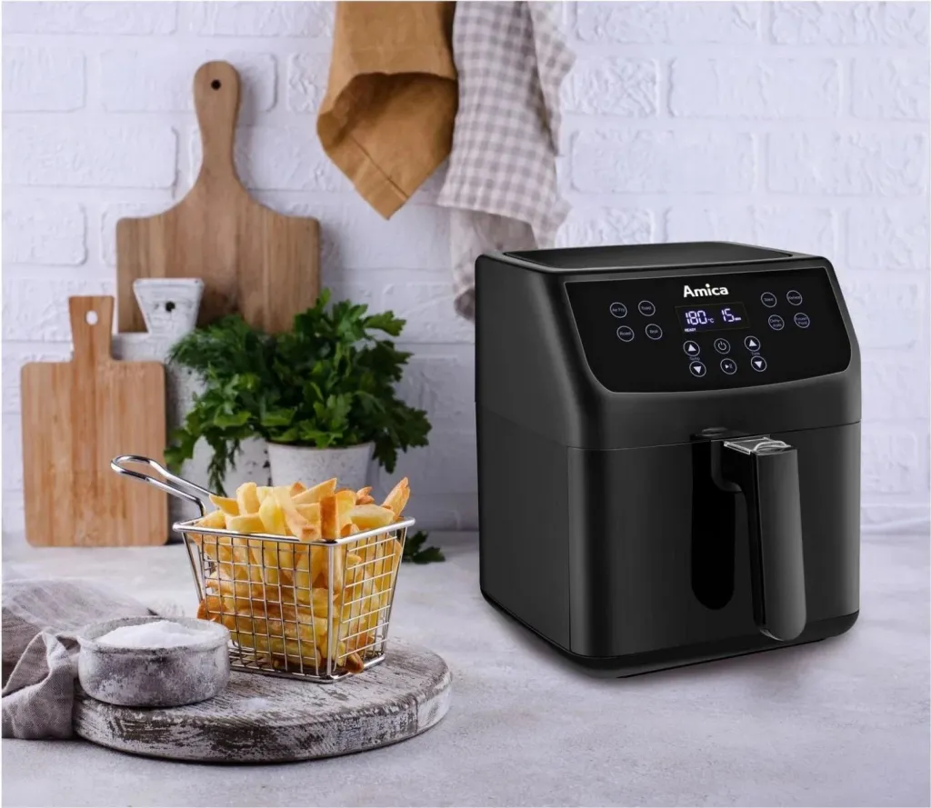 Fritezë me ajër Amica AFM 4011, pa vaj, 1400W, e zezë - 11