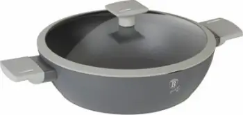 Tigan i thellë Berlinger Haus BH-7070 Aspen, 28cm, veshje titan, gri
