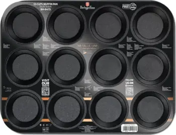 Tavë pjekjeje Berlinger Haus BH-6473, për 12 muffins, koleksioni Rose Gold