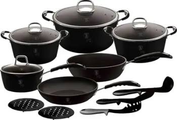 Set tenxheresh Berlinger Haus B BH-6129, 15 copë, të zeza