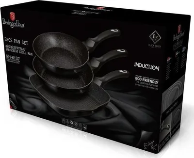 Set tiganë Berlinger Haus, 3 copë, të zi - 3