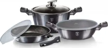 Set i tenxhereve Berlinger Haus BH-7052, 6 elemente, e zezë