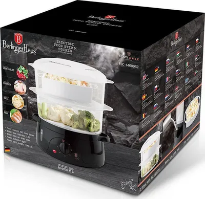 Tenxhere me avull Berlinger Haus, 800 W, 1.2 L, e zezë - 2