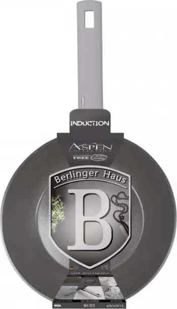 Tigan wok Berlinger Haus Titanium Aspen, 28cm, turbolindje, gri