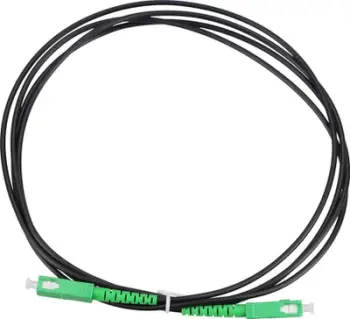 Kabllo fibër optike Extralink Patchcord, SC APC në SC APC, 2m, e zezë