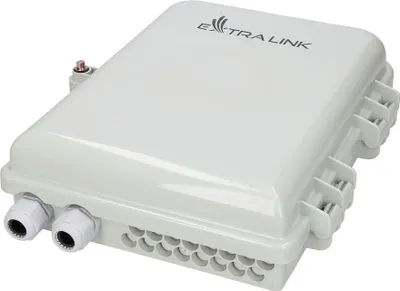 Kuti terminale fibër optike ExtraLink EMMA, 16 core, gri - 4