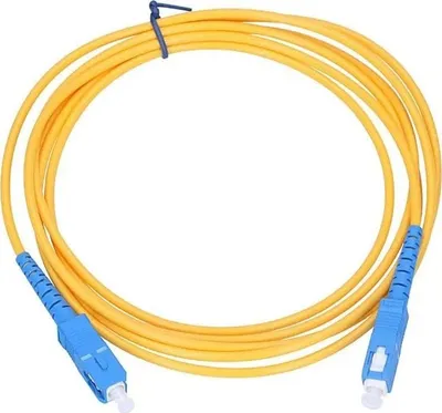 Kabllo optike ExtraLink Patchcord SM, SC UPC në SC UPC, 1m, 3mm, e verdhë - 1