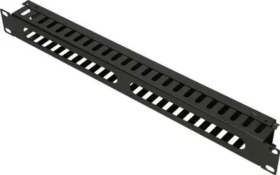 Organizues kabllosh ExtraLink 1U 19", me kapak, i zi - 1